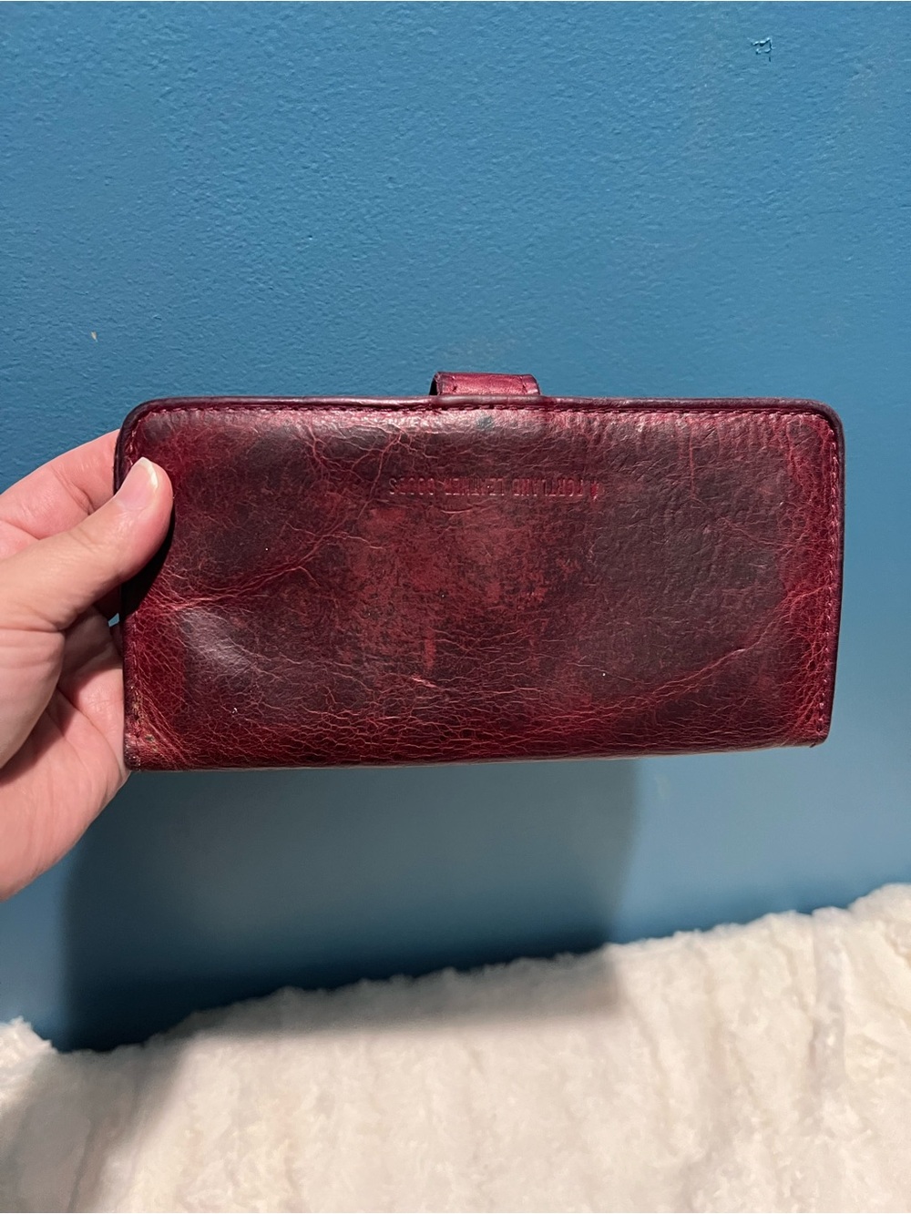 Portland leather goods Sangria Bifold - Picture 2 of 7